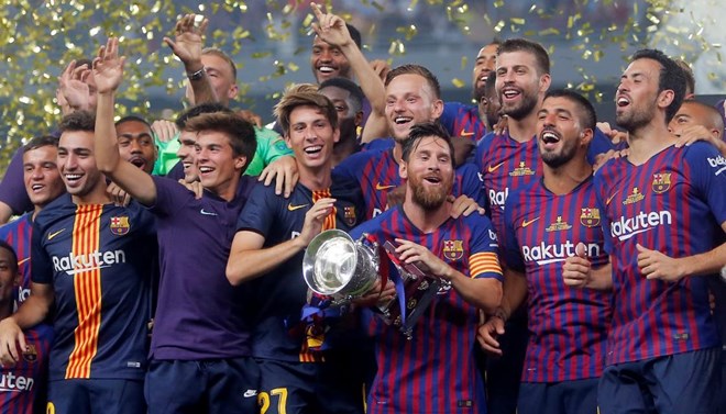 Hạ Sevilla, Barcelona lần thứ 13 giành Siêu cúp Tây Ban Nha