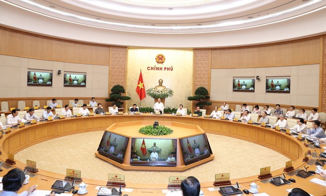 Thủ tướng chủ trì họp Chính phủ chuyên đề xây dựng thể chế