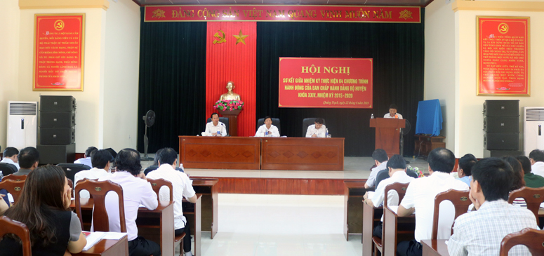 Quảng Trạch: Đánh giá kết quả thực hiện 4 chương trình hành động