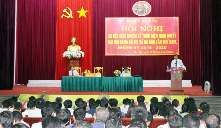 Đảng bộ thị xã Ba Đồn: Tập trung thực hiện các chương trình hành động trọng điểm