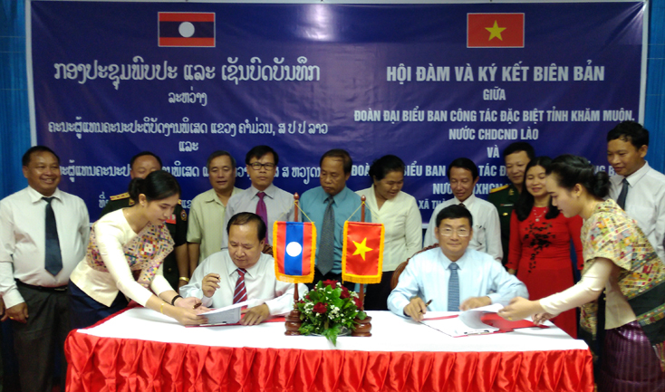 Hội đàm, ký kết biên bản phối hợp tìm kiếm, quy tập hài cốt liệt sĩ