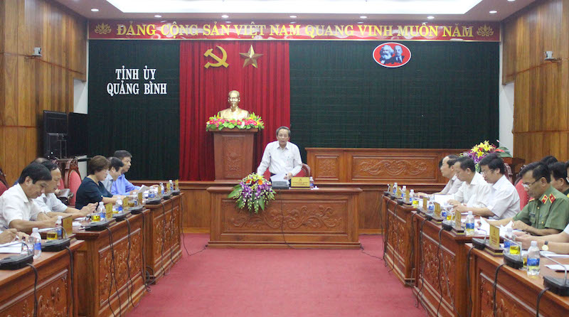 Hội nghị Ban Thường vụ Tỉnh uỷ lần thứ 52: Thông qua dự thảo các báo cáo giữa nhiệm kỳ và quý III năm 2018