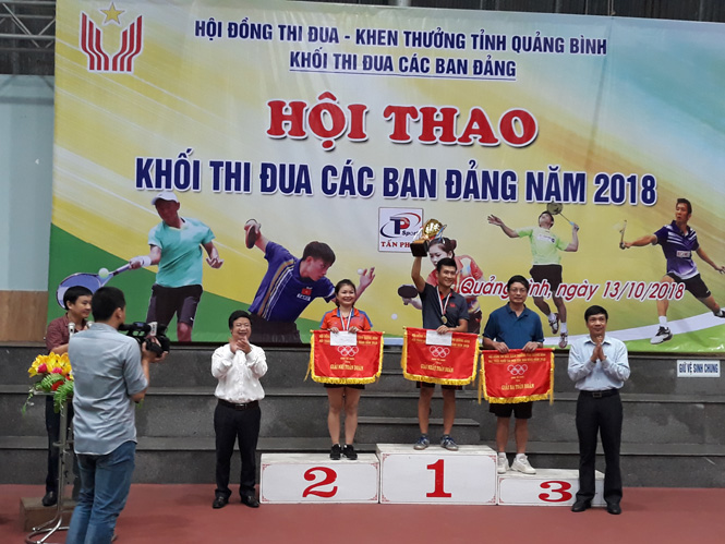 Bế mạc và trao giải Hội thao Khối thi đua các ban Đảng năm 2018.