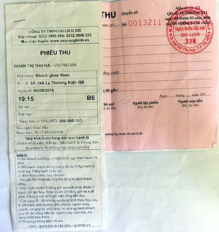 Hoạt động kinh doanh vận tải hành khách của nhà xe Hưng Long có hợp pháp?!