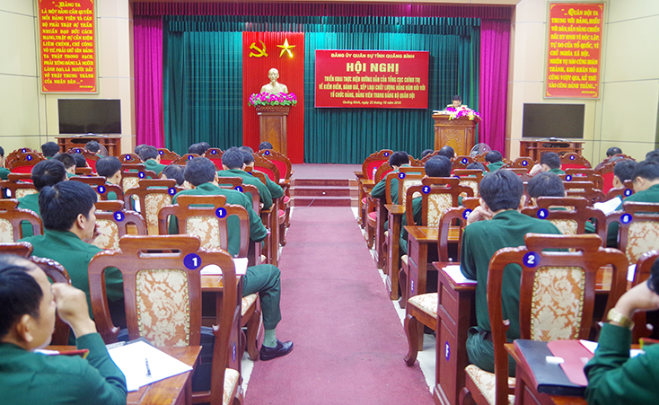 Đảng ủy Quân sự tỉnh:  Hướng dẫn đánh giá, xếp loại tổ chức đảng, đảng viên năm 2018