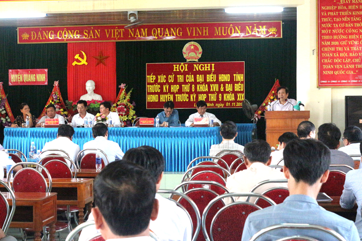 Đại biểu HĐND tỉnh tiếp xúc với cử tri ở các địa phương