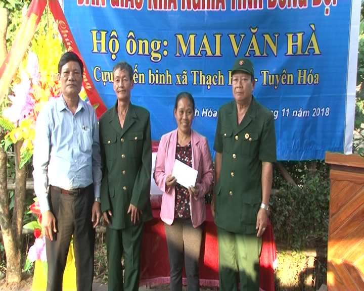 Tuyên Hóa: Trao nhà 'Nghĩa tình đồng đội' cho CCB có hoàn cảnh khó khăn