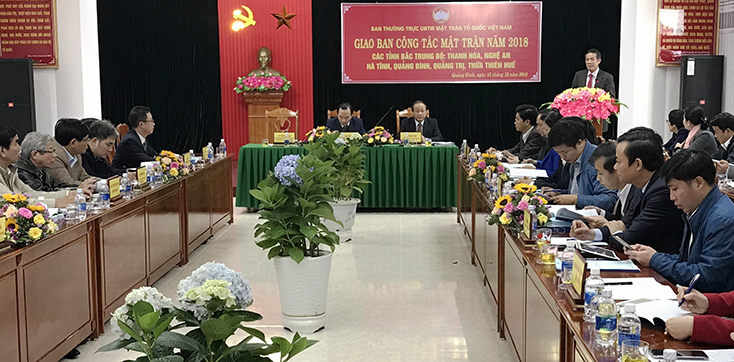 Cụm thi đua Ủy ban MTTQVN các tỉnh Bắc Trung bộ phát động phong trào năm 2019