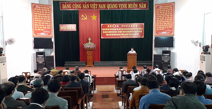 Tuyên Hóa: Học tập, quán triệt, triển khai thực hiện Nghị quyết Trung ương 8 (khóa XII)