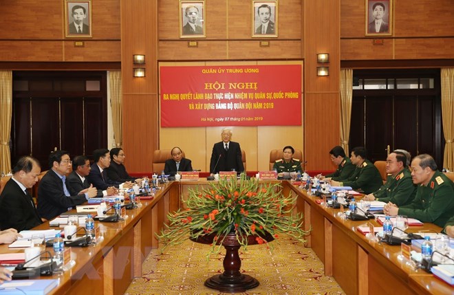 Ra Nghị quyết lãnh đạo thực hiện nhiệm vụ quân sự năm 2019