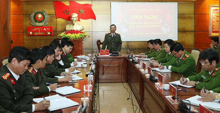 Giao ban trực tuyến đánh giá tình hình an ninh trật tự trong dịp Tết Nguyên đán Kỷ Hợi
