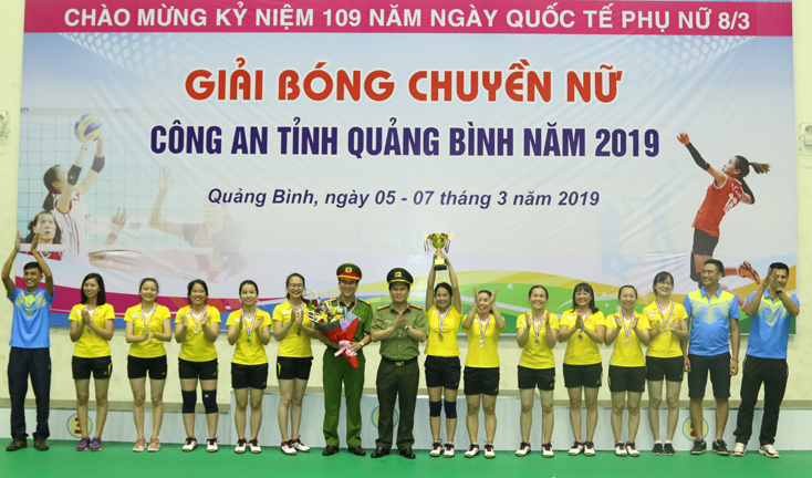 Giải bóng chuyền nữ Công an tỉnh năm 2019 thành công tốt đẹp