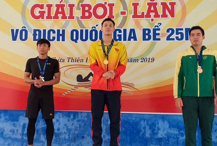 Đội tuyển Lặn Quảng Bình lập 5 kỷ lục tại Giải Bơi-Lặn vô địch quốc gia bể 25m