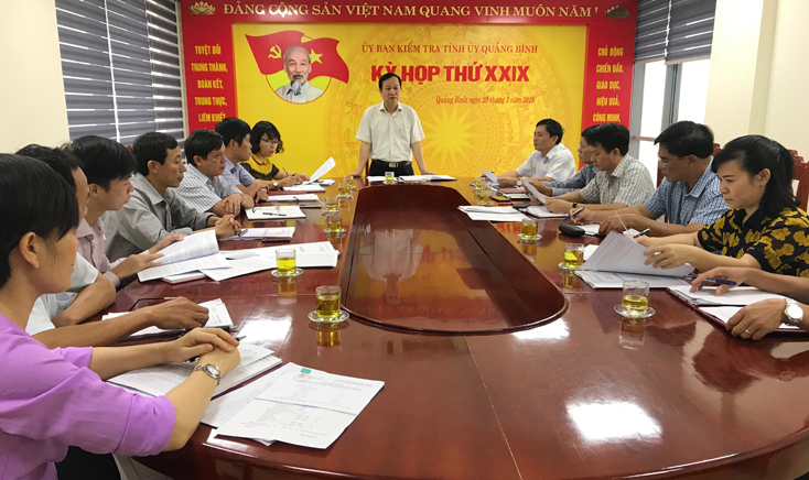 Uỷ ban Kiểm tra Tỉnh ủy: Xem xét, kết luận một số nội dung kiểm tra khi có dấu hiệu vi phạm
