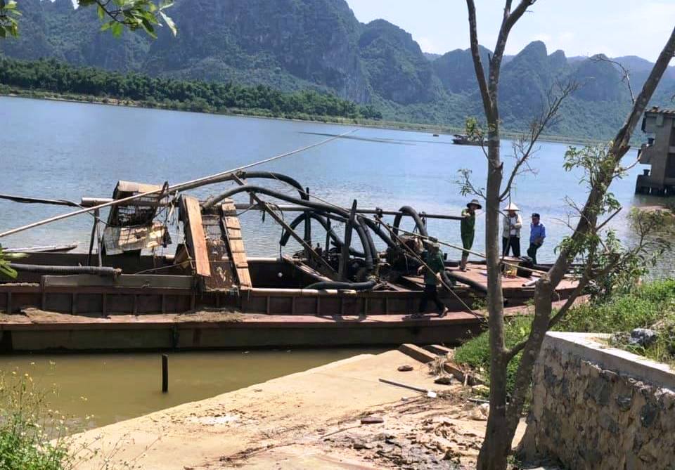 Phát hiện sọ người bị mắc kẹt trong ống hút cát
