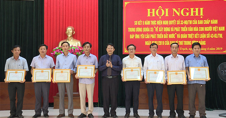 Quảng Trạch có trên 23.500 hộ đạt danh hiệu văn hóa