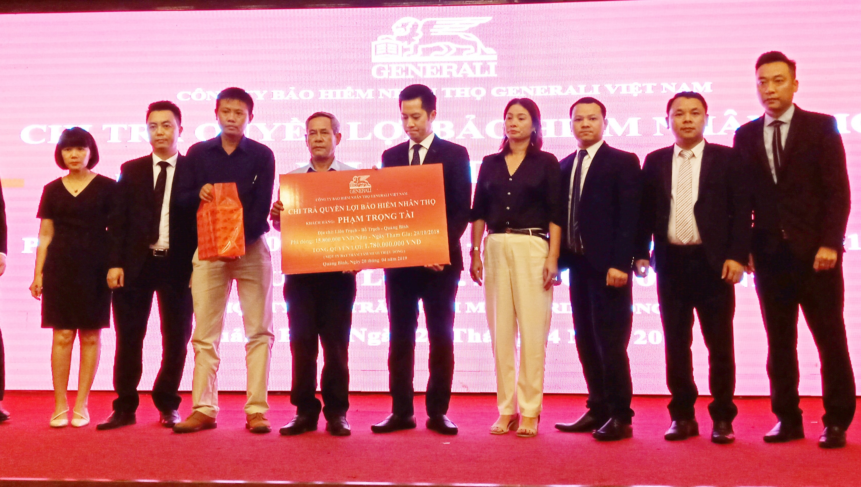 Bảo hiểm Generali Việt Nam chi trả hơn 1,78 tỷ đồng cho khách hàng