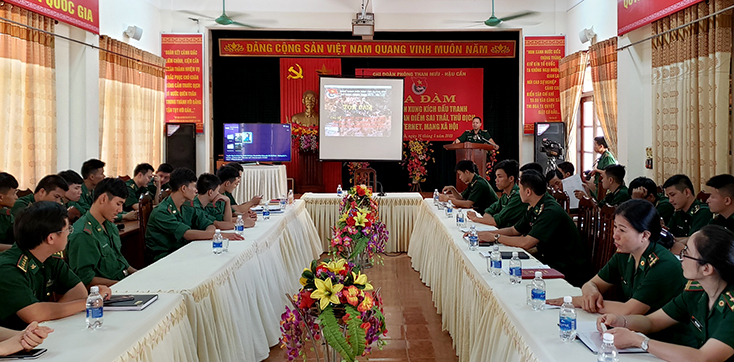 Tuổi trẻ BĐBP chủ động đấu tranh với các quan điểm sai trái trên mạng xã hội