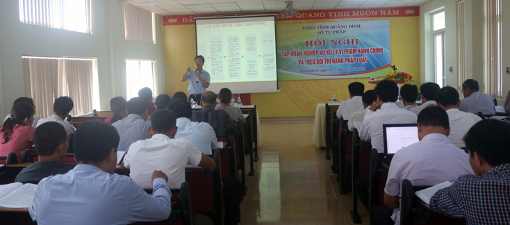 Tập huấn nghiệp vụ xử lý vi phạm hành chính và theo dõi thi hành pháp luật