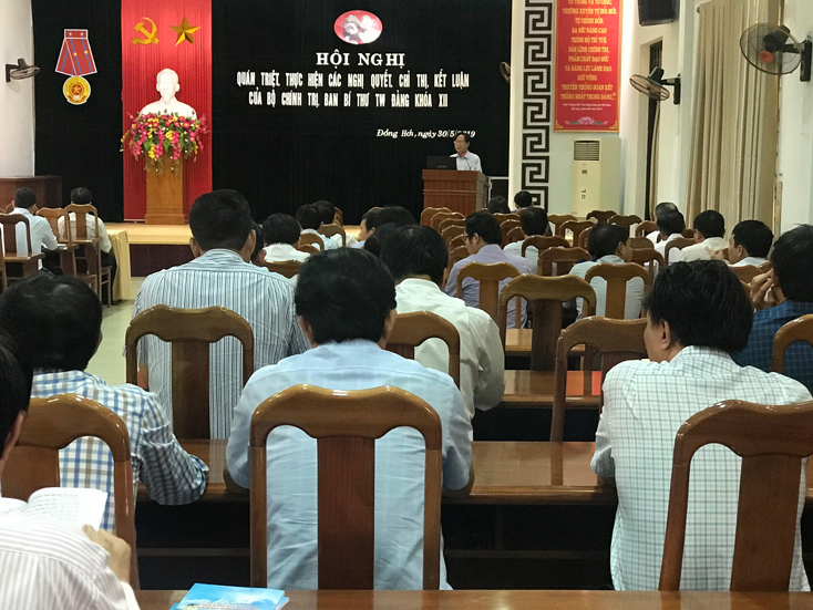 Đảng ủy Khối các cơ quan tỉnh: Quán triệt và tổ chức thực hiện các văn bản của Bộ Chính trị, Ban Bí thư