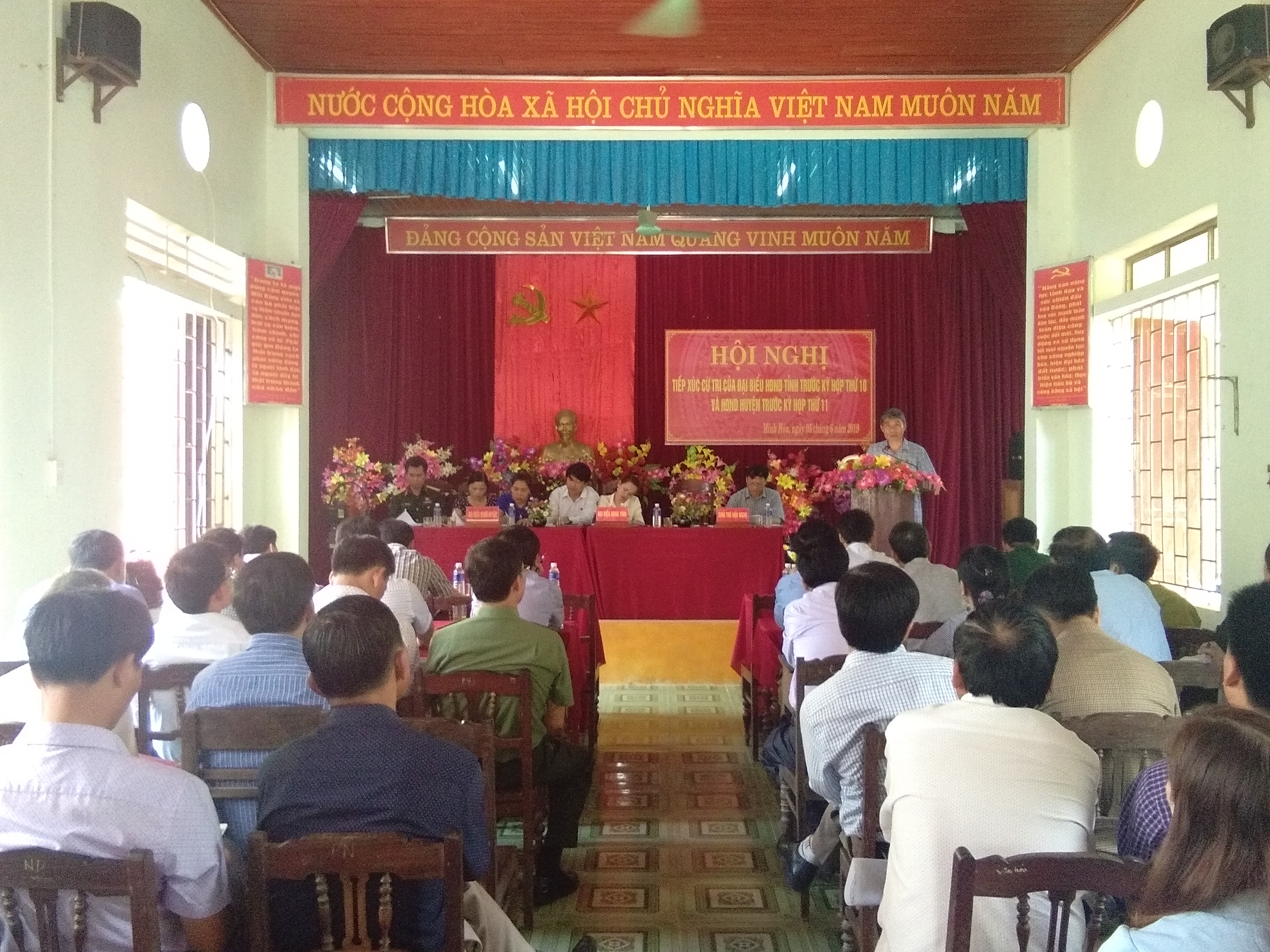 Đại biểu HĐND tỉnh tiếp xúc cử tri huyện Minh Hóa trước kỳ họp thứ 10