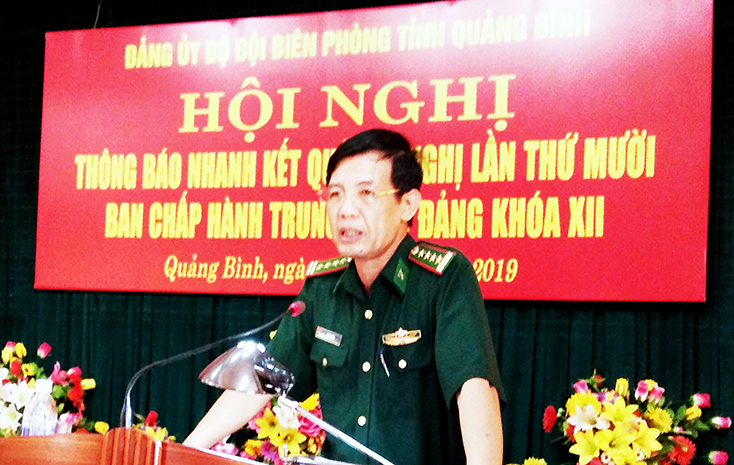 BĐBP Quảng Bình: Thông báo kết quả Hội nghị Trung ương lần thứ 10
