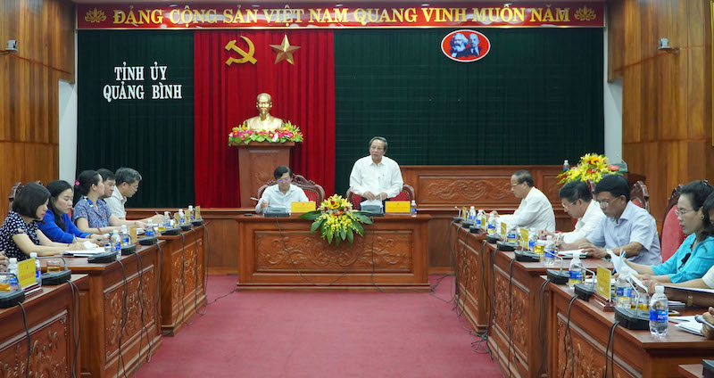 Thường trực Tỉnh ủy làm việc với Đoàn khảo sát của Ban Chỉ đạo Trung ương  về tổ chức, hoạt động các mô hình tự quản ở khu dân cư