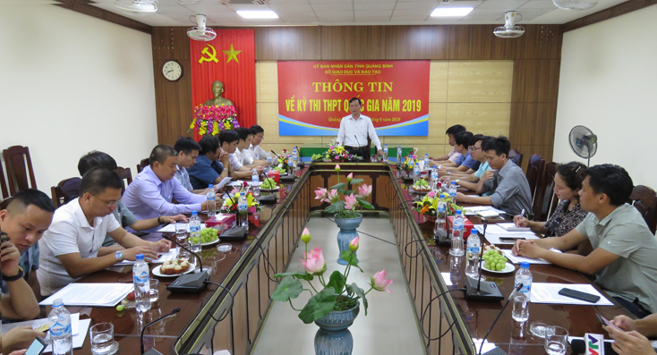 Sở Giáo dục và Đào tạo gặp mặt báo chí: Thông tin về kỳ thi THPT quốc gia năm 2019