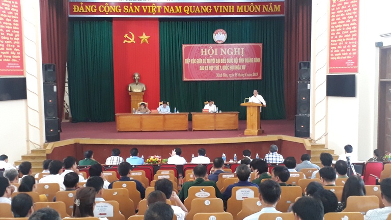 Đại biểu Quốc hội tiếp xúc cử tri sau kỳ họp thứ 7, Quốc hội khóa XIV