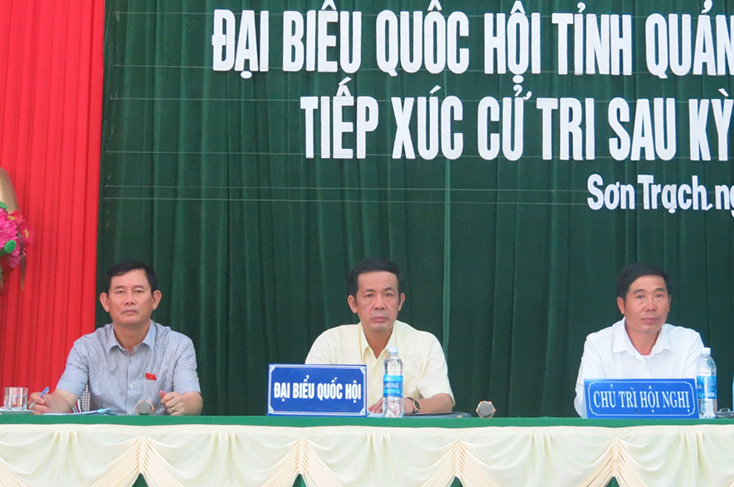 Đại biểu Quốc hội tiếp xúc cử tri tại TP. Đồng Hới và huyện Bố Trạch