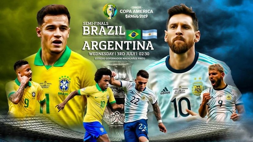 Brazil-Argentina: 'Siêu kinh điển' tại Copa America 2019
