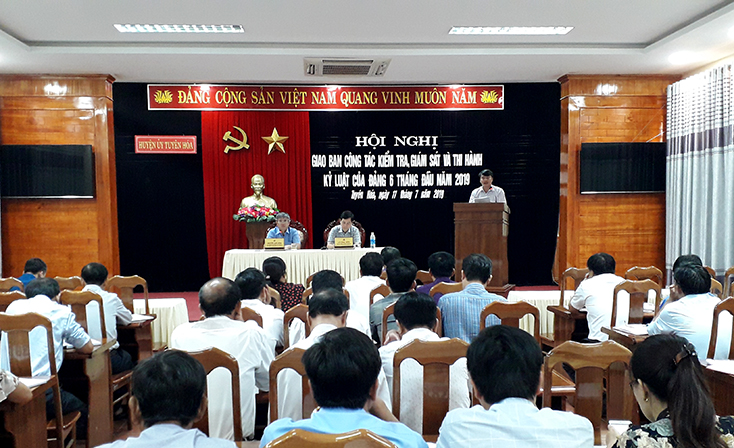 Tuyên Hóa: Công tác kiểm tra, giám sát góp phần ổn định chính trị, phát triển kinh tế-xã hội