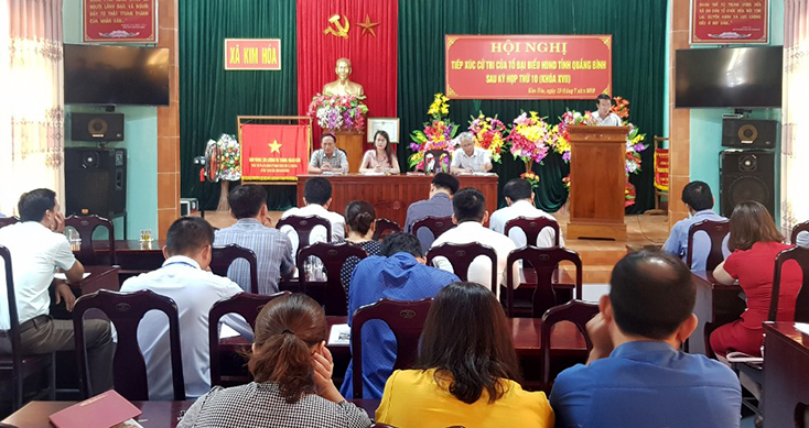 Đại biểu HĐND tỉnh tiếp xúc cử tri huyện Tuyên Hóa