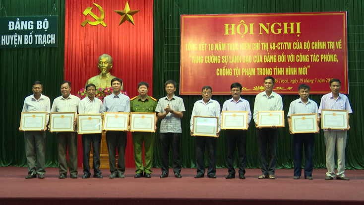 Bố Trạch: Tăng cường sự lãnh đạo của Đảng đối với công tác phòng, chống tội phạm