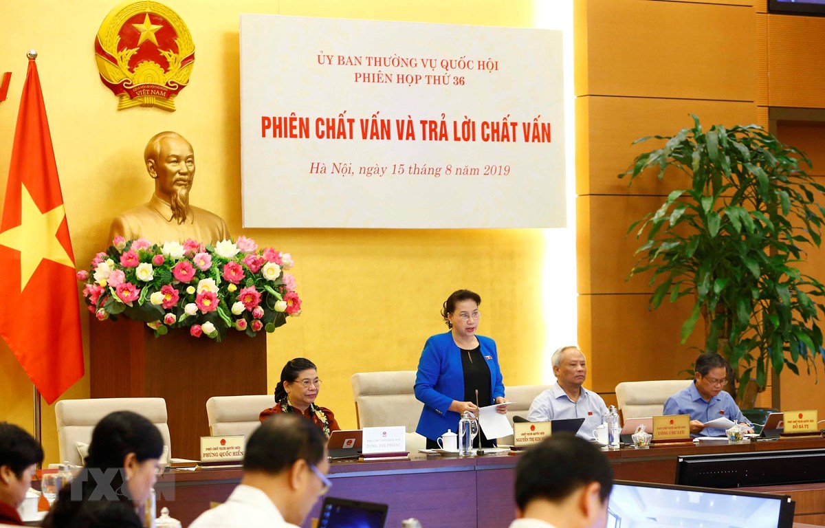 Phiên họp thứ 36: Bắt đầu hoạt động chất vấn và trả lời chất vấn