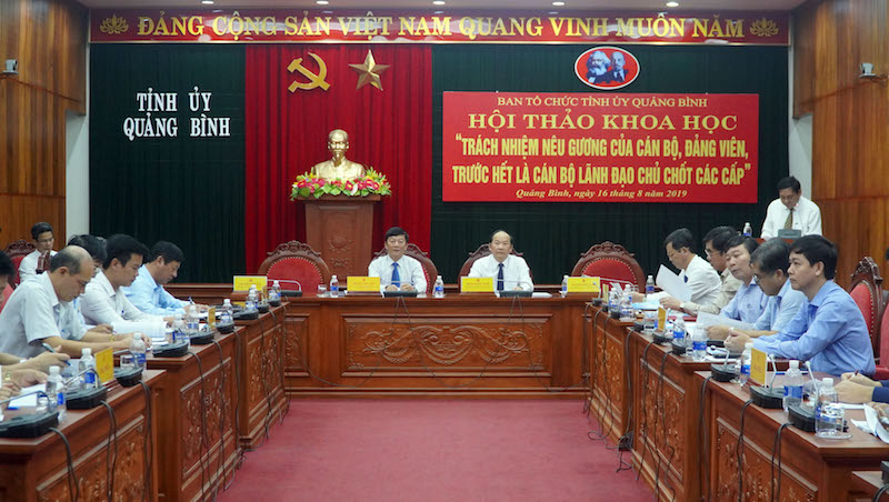Hội thảo khoa học "Trách nhiệm nêu gương của cán bộ, đảng viên, trước hết là cán bộ lãnh đạo chủ chốt các cấp"