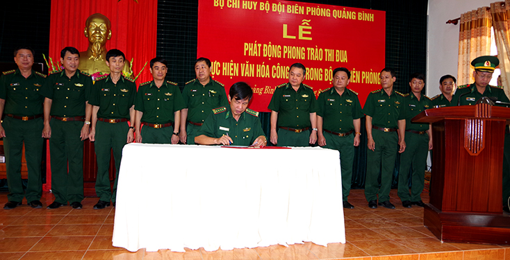BĐBP Quảng Bình:  Phát động thi đua thực hiện văn hóa công sở
