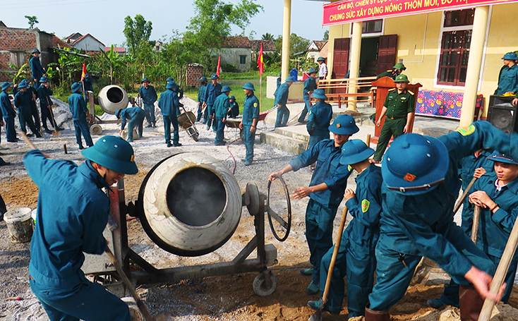 Ban chỉ huy Quân sự thị xã Ba Đồn:  Thực hiện tốt công tác dân vận