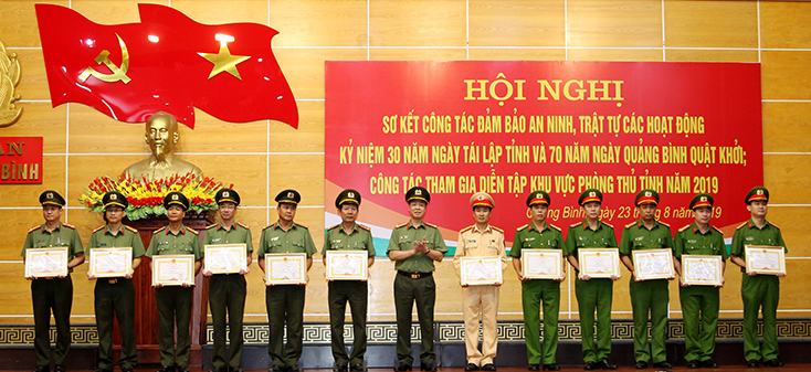 Công an tỉnh: Sơ kết công tác đảm bảo an ninh trật tự các hoạt động kỷ niệm