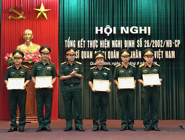 Bộ chỉ huy Quân sự tỉnh: Tổng kết thực hiện Nghị định số 26 của Chính phủ về sĩ quan dự bị Quân đội nhân dân Việt Nam