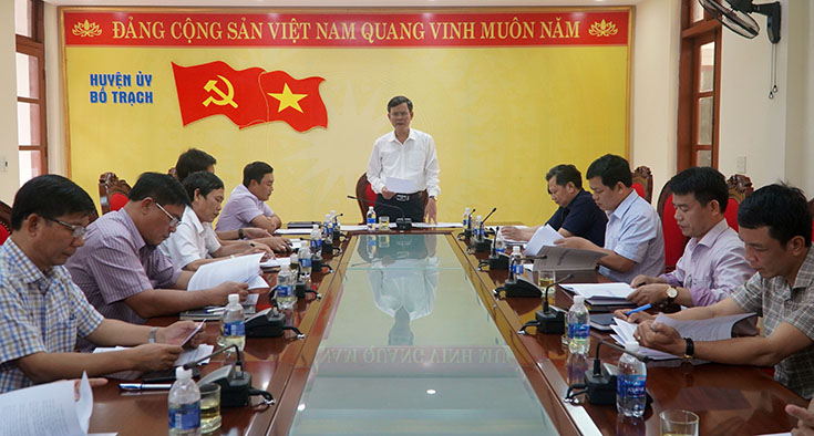Bố Trạch cần rà soát lại tình hình để làm cơ sở xây dựng nhiệm vụ của năm 2020 và nhiệm kỳ mới