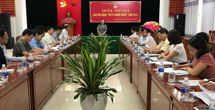 Triển khai kế hoạch tổ chức các hoạt động Tháng cao điểm "Vì người nghèo" năm 2019