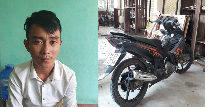 Mang xe máy đi cầm cố, rồi báo là bị Cảnh sát giao thông thu giữ