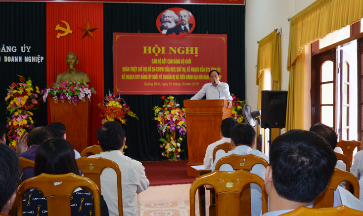 Đảng ủy Khối Doanh nghiệp:  Triển khai kế hoạch đại hội Đảng bộ các cấp nhiệm kỳ 2020-2025