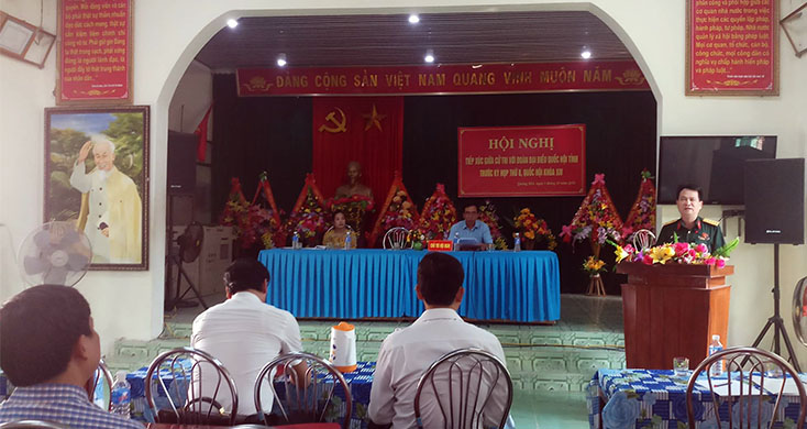 Đại biểu Quốc hội tiếp xúc cử tri trước kỳ họp thứ 8, Quốc hội khóa XIV