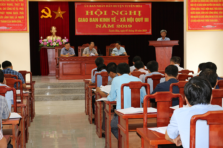Tuyên Hóa: Triển khai nhiệm vụ quý IV năm 2019