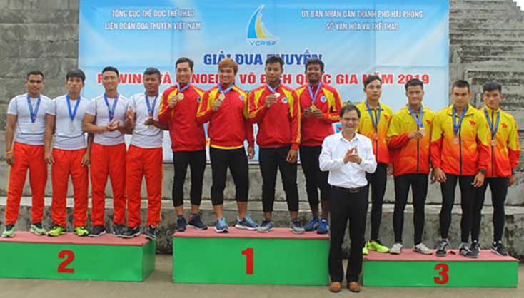 Quảng Bình giành 3 huy chương tại Giải đua thuyền rowing và canoeing vô địch Quốc gia