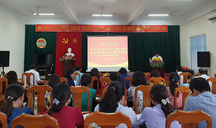 Quán triệt, triển khai các nghị quyết của Trung ương Hội Nông dân Việt Nam