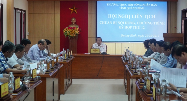 Hội nghị liên tịch chuẩn bị kỳ họp thứ 12, HĐND tỉnh khóa XVII