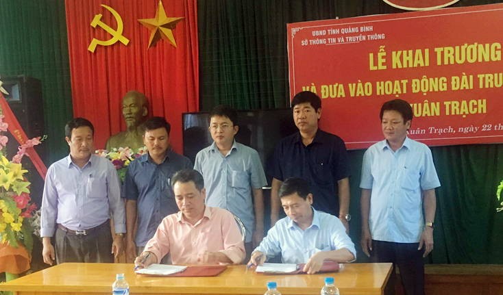 Đưa vào hoạt động hệ thống đài truyền thanh cơ sở xã Xuân Trạch